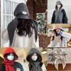 Knitted Scarf Cap One-Piece Neck Collar Retro Fashion Ski Beanie Y2K Style
