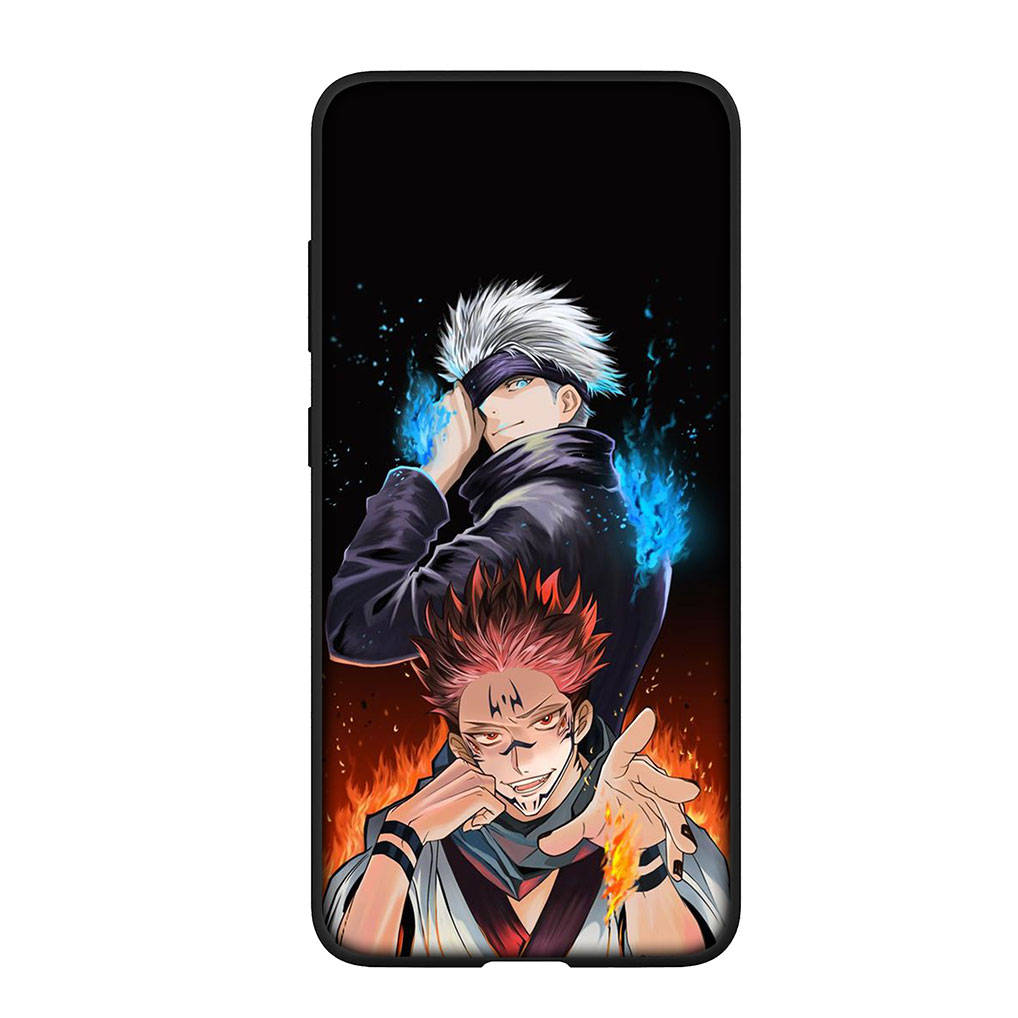 For Samsung Galaxy S24 S23 iPhone 16 15 14 Xiaomi Redmi Note 13 12 11 10 8 Plus 9 Pro Max X XR Case Anime Jujutsu Kaisen Gojo Satoru OPPO Huawei Cover