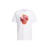 Adidas Floral Hoops Graphic Tee Men Tops White IN6373