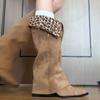 Pointed Toe Women Boots Sexy High Heeled Designer Knee High Shoes  Winter Fashion Chelsea Boots New Pumps Dress Mujer Botas