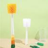 Универсальная бытовая щетка для чашек, щетка для бутылок, инструмент для чистки кухонных щелей, щетка с длинной ручкой, набор для чистки 5 в 1, зеленый