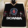 Scania logo,pattern Flannel Blanket, High quality Comfortable for All Seasons, Home Decor, Warmth and Comfort, Perfect for Gifts.