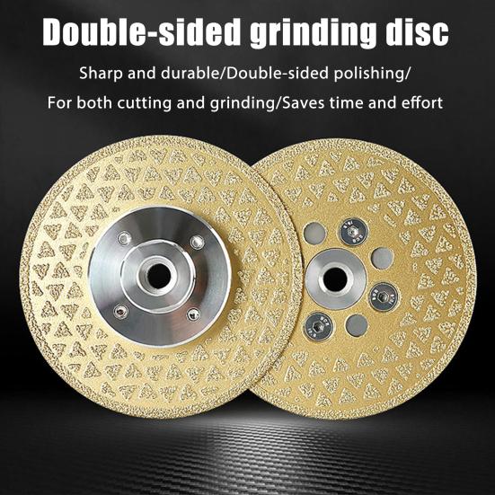 Алмазный шлифовальный диск Двусторонний диск для резки гипсофилы Высокопроизводительное гальваническое алмазное покрытие Шлифовальный диск для кладки