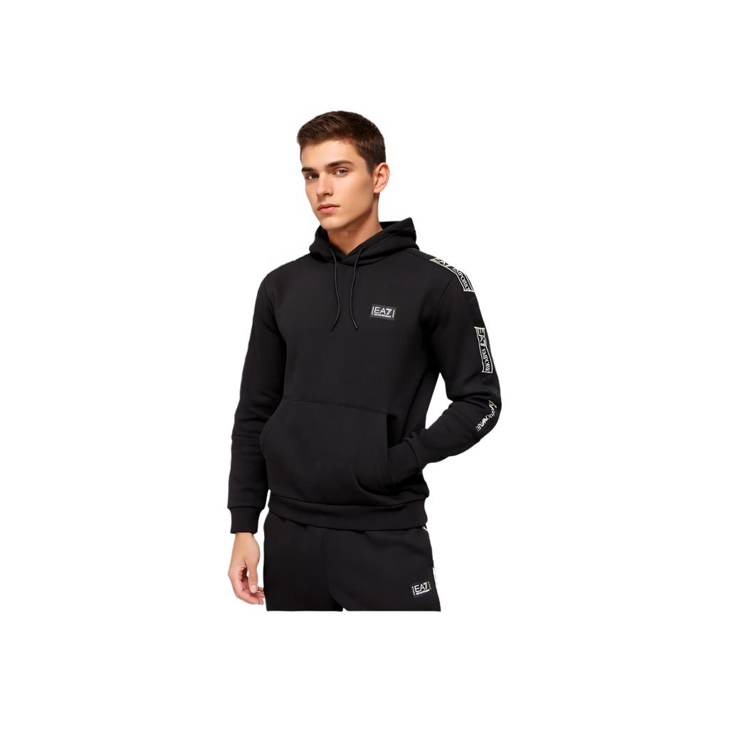 Emporio Armani Худи с логотипом серии EA7 Мужские худи Черный 3RPM11-PJ07Z-1200