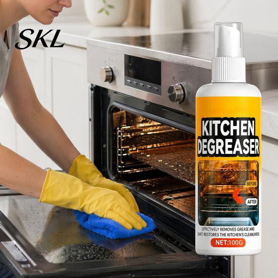 Range Hood Cleaner Grill Spray, Heavy-Duty Grease Remover Kitchen Cleaner, Effectively Multi-surface Degreaser Remove Stains Degreaser, for BBQ Grates