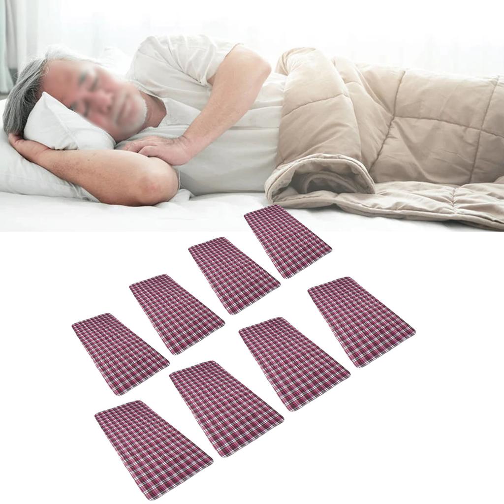 Incontinence Bed Pad Purple Plaid Washable Reusable Heavy Absorbency Hospital Bed Pad for Home Hospi