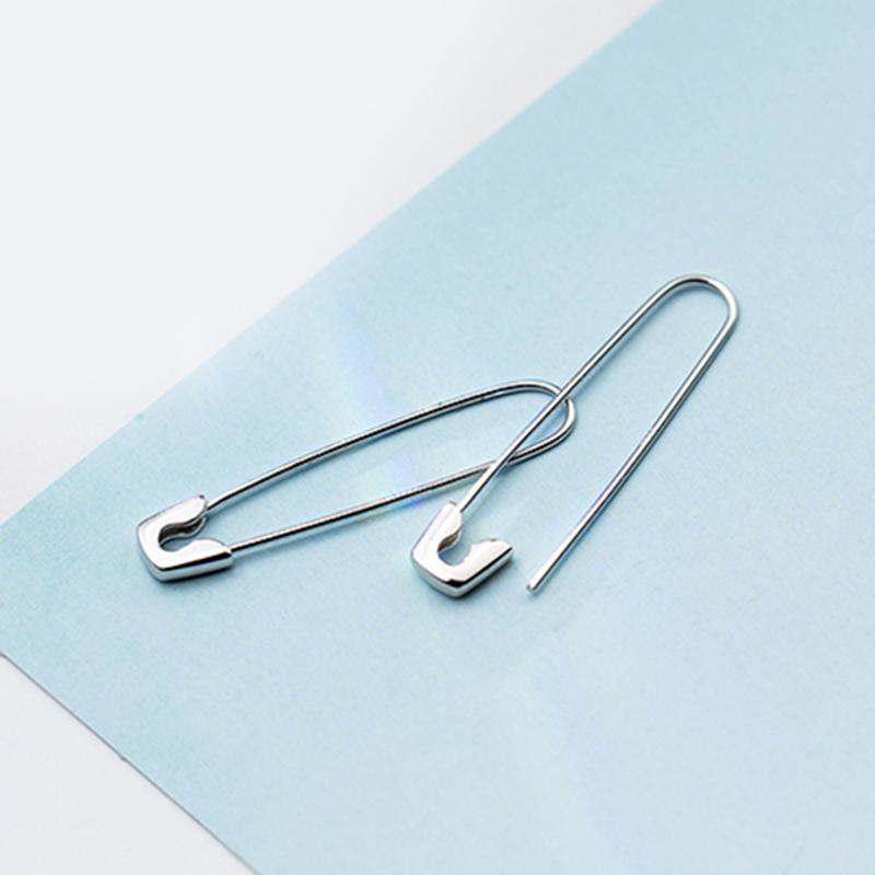 Серьги в стиле панк-булавки для женщин и мужчин, индивидуальный темперамент, настоящее серебро 925 пробы, изысканный подарок в виде ювелирных изделий