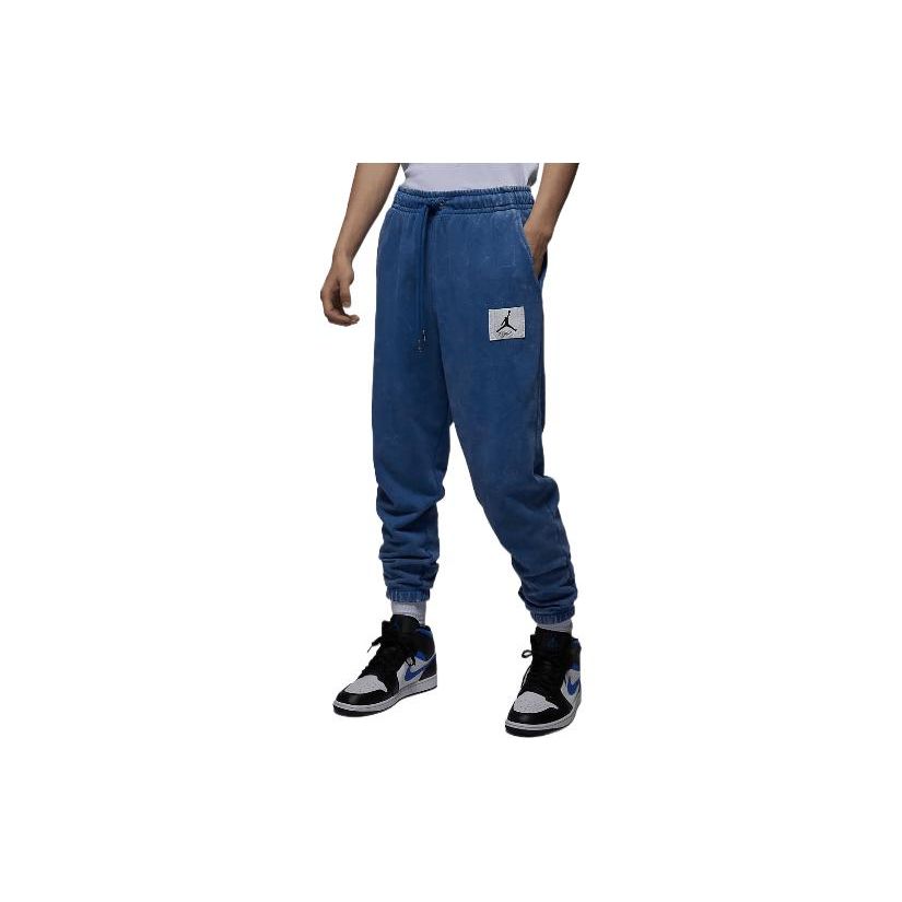 Jordan Брюки из флиса Essential Statement, мужские брюки, однотонные, синие, DR3090-485