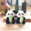Cute Cute Bamboo Panda Pendant Plush Toy Doll Bag Hanging Decoration Keychain Doll Doll Doll Doll