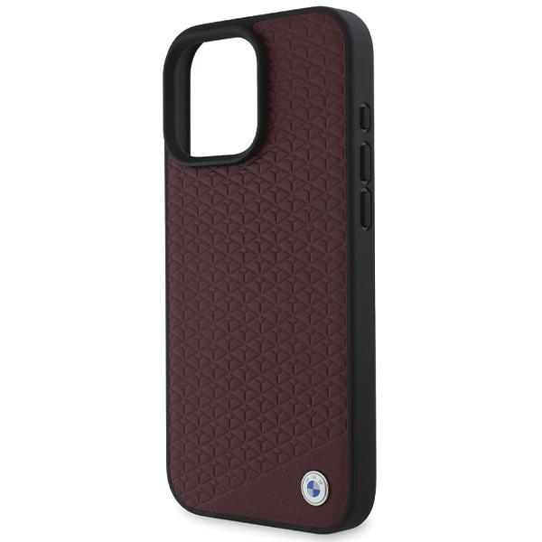 Etui Do Iphone 16 Pro Max Bmw - Skórzane Magsafe, Obudowa, Czerwone, Case