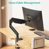 GC08-12 Desktop Monitor Mount Bracket for 13 to 27-Inch LCD Screens G12 17-32 Inch Rotate Tilt Adjust Monitor Desk Stand Support