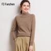 Fanzhan Women's 100% Cashmere Half-High Collar Sweater