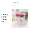 Clear Heart Shaped Plastic Container Transparent Valentine Present Flower Box for Valentine Packaging