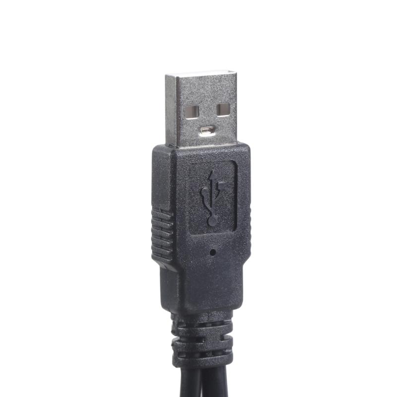 Кабели-удлинители USB 2.0 Male to Female для клавиатур с зарядкой Type C для передачи данных 480 Мбит/с и питания 5 В