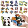 Geometric Folding Puzzle Three-Dimensional Small Toy Panda Shape Shifting Box Children's