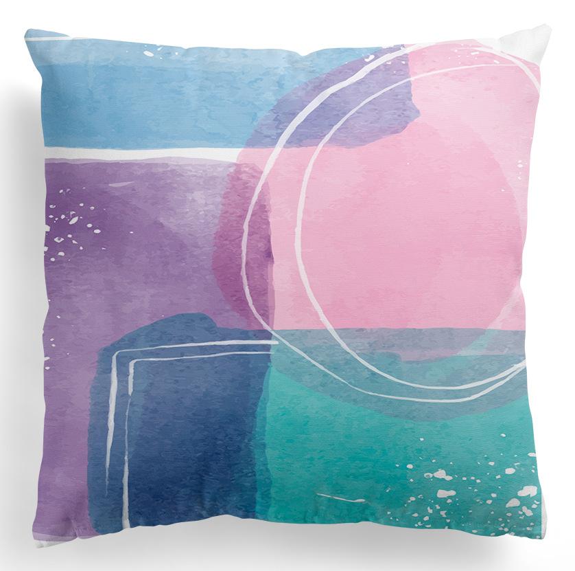 45x45 см Цвет Геометрия абстрактное искусство Граффити с принтом узор для дома, гостиной, украшения дивана, наволочка