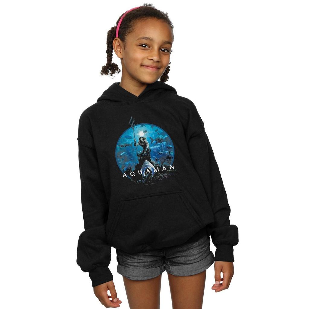 DC Comics Girls Aquaman Circle Poster Hoodie