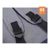 Plecak Sportowy Usb Szary Miejski Szkolny Plecak Na Laptopa Modny