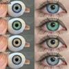 Цветные контактные линзы, новые модные звездно-голубые линзы для очков, светло-коричневые линзы для очков, каменно-серые линзы для очков, 1 пара