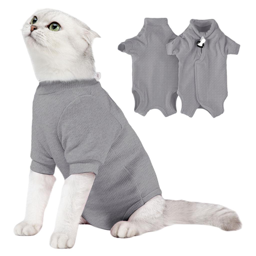 Мягкий восстановительный костюм для кошек после операции, удобный, дышащий, предотвращает облизывание, ускоряет процесс заживления для маленьких кошек