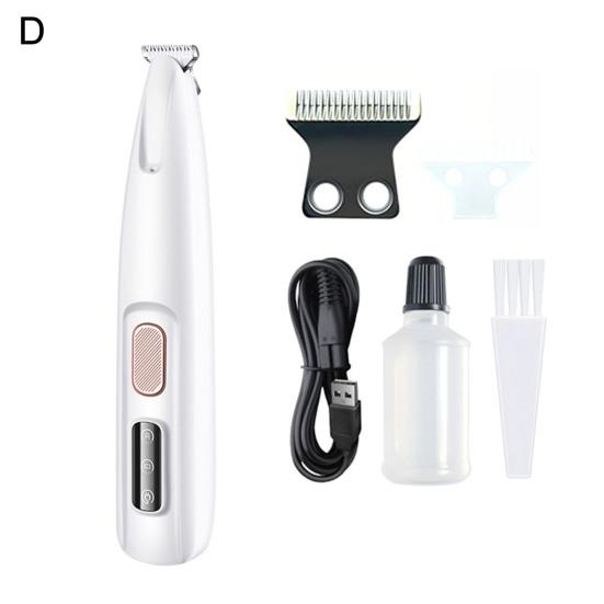 Триммер для собачьих лап, аккумуляторная машинка для стрижки собак с низким уровнем шума и светодиодной подсветкой, электрический инструмент для стрижки собак, предназначенный для лап, ушей, лица