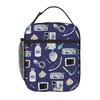 1 Piece Portable Lunch Container Virus Zipper Closure Durable Pocket Medical For Lunch Box Bag