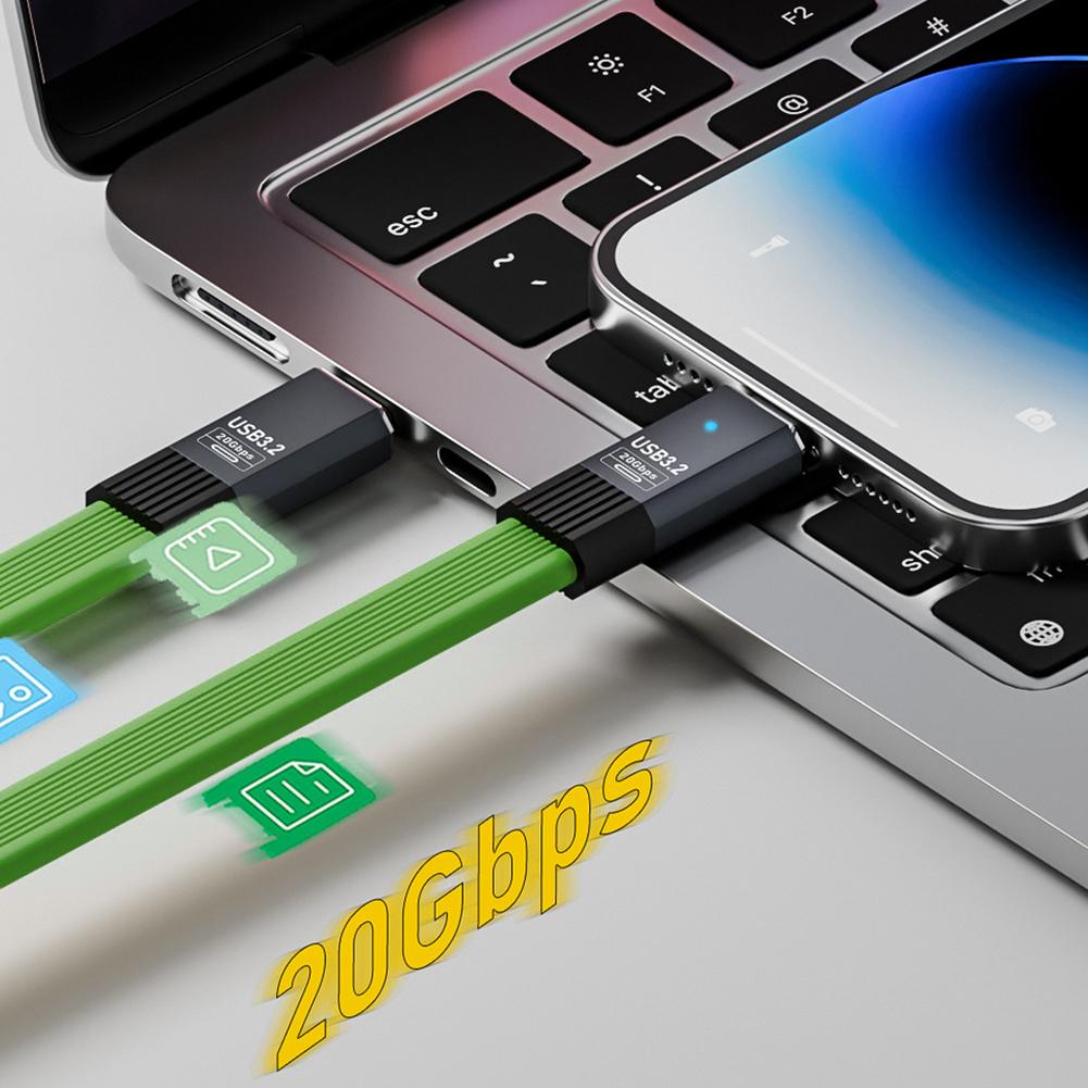 Кабель Type C - USB C PD 100 Вт для быстрой зарядки 20 Гбит/с, кабель USB Type C для iPhone 15 MacBook MateBook Samsung S21