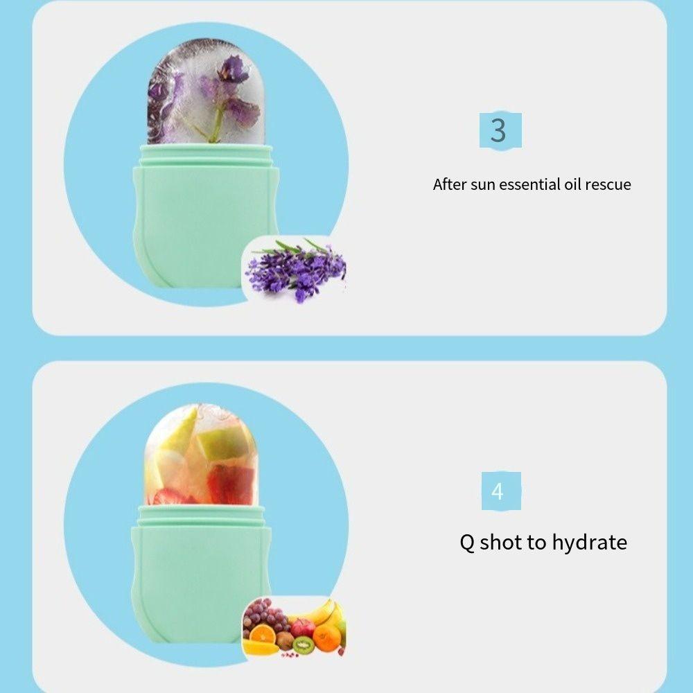 Силиконовый ролик для льда для лица, уход за кожей, ролик для снятия отечности глаз, портативная форма для кубиков льда для лица, лифтинг-контур