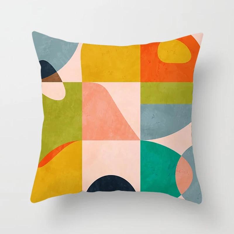 Простые красочные декоративные наволочки для гостиной, офиса, дома, наволочки для автомобиля, украшения