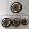 4Pcs Rubber Swivel Casters , with Brake No Noise Lockable Wheels Mobile Wheels for Furniture, Medical Equipment, Trolleys