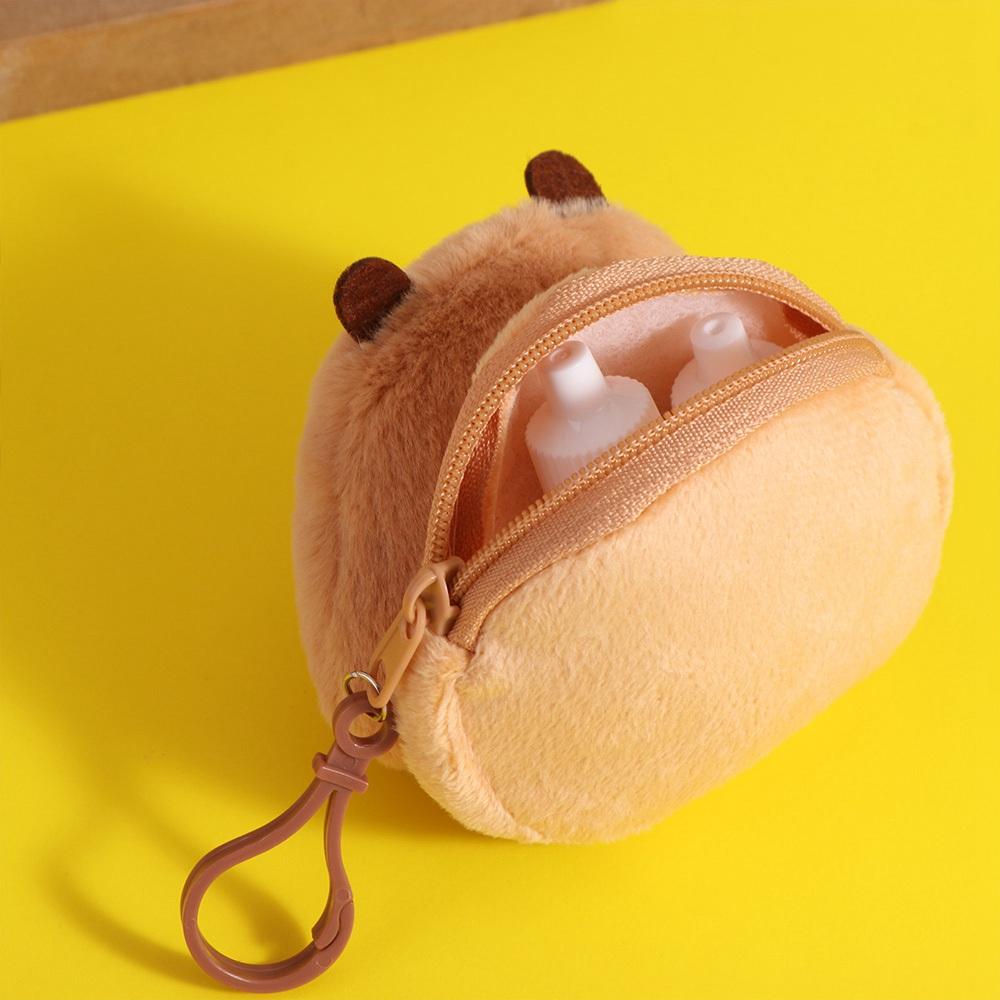 Кошелек на молнии для монет Сумка для денег Кошелек-монетница Сумка-кошелек Защитный чехол Подвеска на сумку Капибара Чехол для наушников