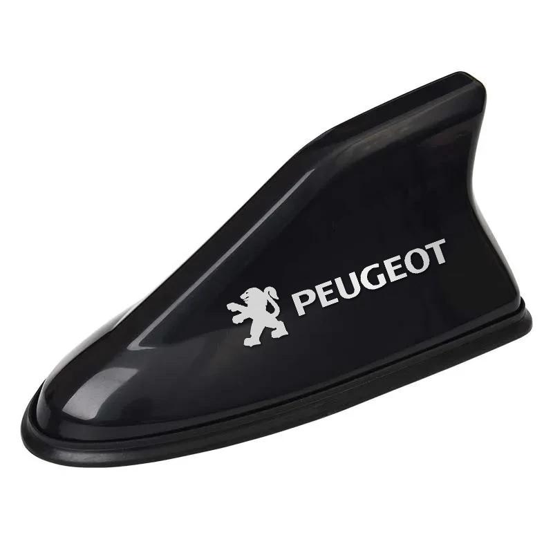 Car Emblem Shark Shape Fin Antenna for Peugeot 206 108 208 301 306 408 508 2008 3008 4008 5008 Auto Roof Radio Signal Aerial