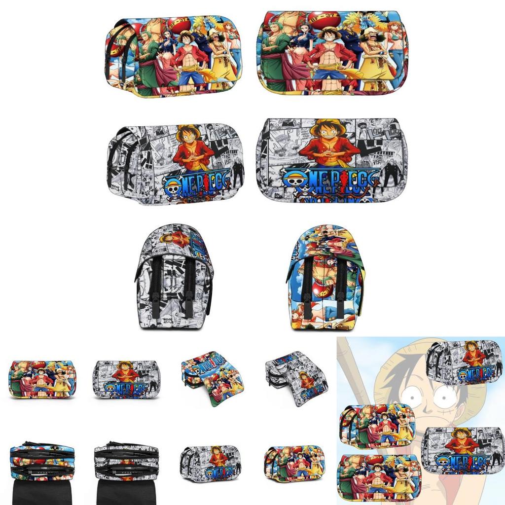 Новое поступление! Мультяшный пенал One Piece для студентов, прочный полиэстер