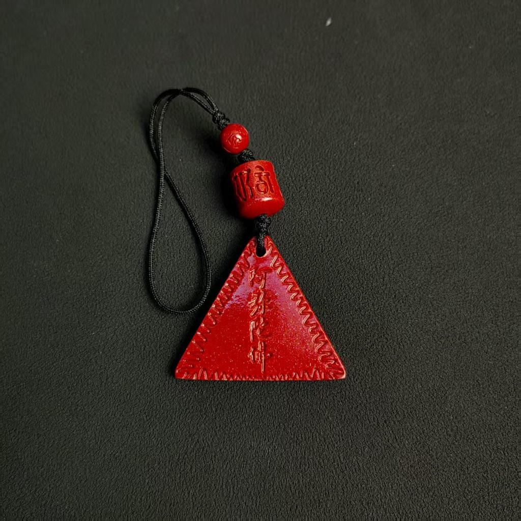 Китайский Амулет для Мобильного Телефона из Пурпурного Золотого Песка - Киноварная Тыква Руи Подвеска Брелок