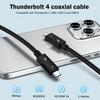 100 Вт коаксиальный кабель Thunderbolt 4 Type C Egpu кабель 2 м Thunderbolt3 передача данных USB 4 кабель 8K 60 Гц для Macbook LG Dell