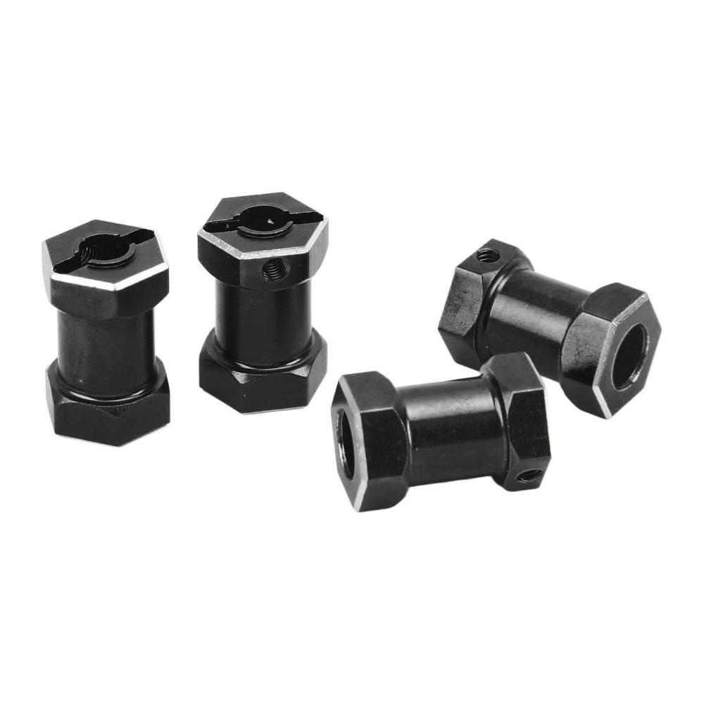 4Pcs/Set Metal Hex Drive Adapter Set 12mm Wheel Hex Hub Crawler Wheel Adapter For 1/10 RC Crawler