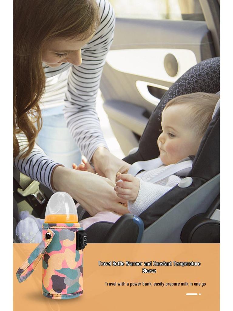 Universal Portable Baby Bottle Insulated Sleeve - Constant Temperature Outdoor Milk Warmer
