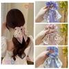 Ribbon Bow Printing Hair Rope Printing Hair Ribbon Sweet Intestine Hair Loop