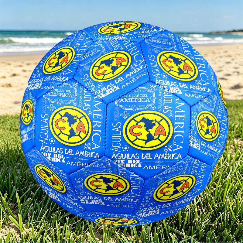 Club America Print Size 5 Soccer Ball, PU Wear Resistant Football for Match Training and Daily Practice, Birthday Gift for Soccer Fans