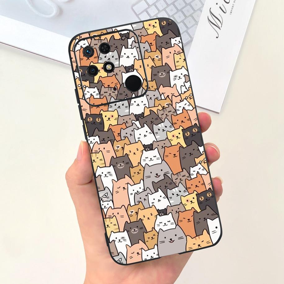 Чехол для Redmi 10C Чехол для Xiaomi Redmi 10 Power Модный Цветочный Тонкий Мягкий Силиконовый Чехлы для Телефона Для Xiaomi Redmi 10C 10 C Funda