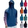 Men's Performance Fishing Raglan Hoodie - UPF 50+ UV Long Sleeve Sun-protective Shirt With Mesh Visor