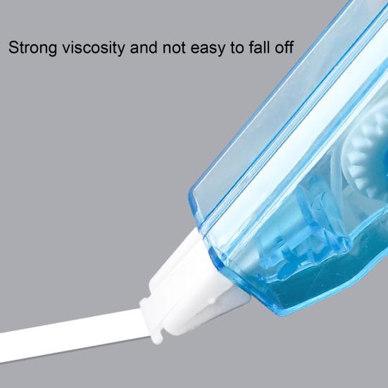 6Pcs/Set Tape Eraser Detachable for Study Compact Translucent Design Glue Tape Useful Multi-functional Lightweight