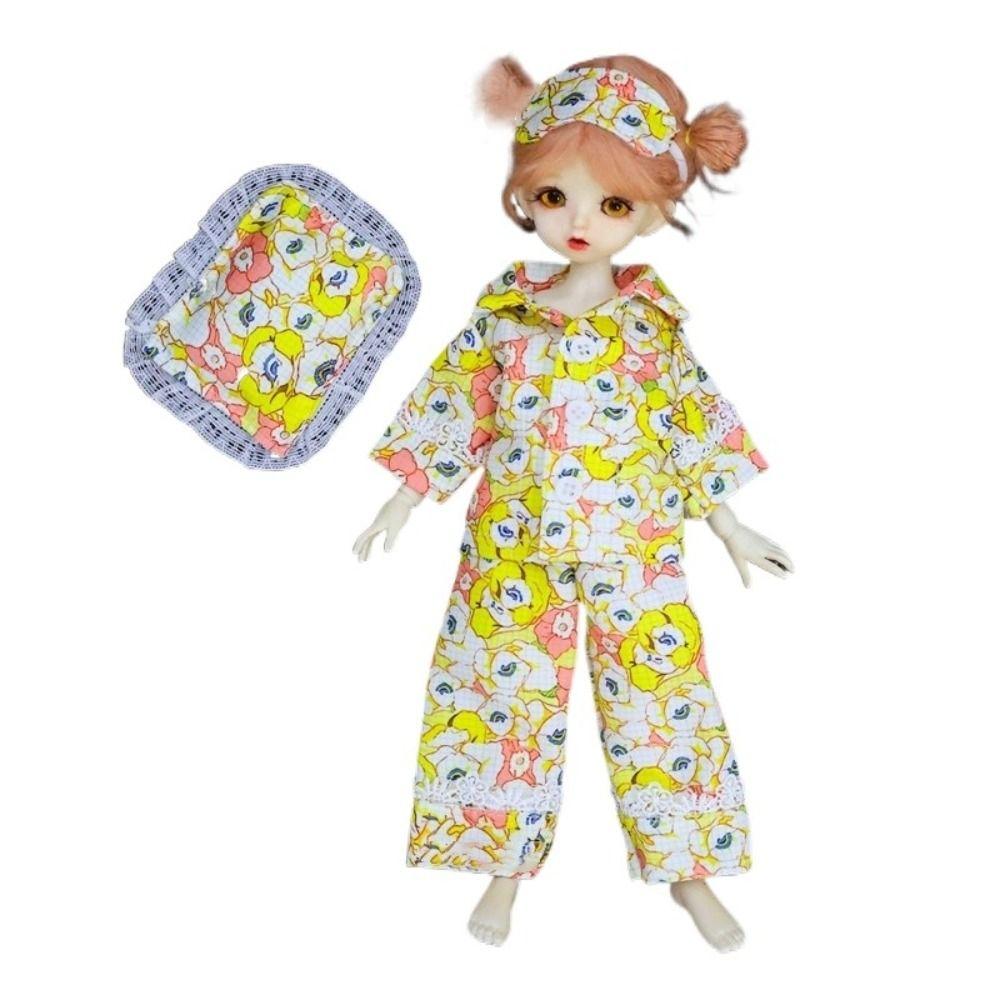 Striped Doll Sleep Clothes Casual Wear BJD Doll Clothes 30cm Doll Pajamas Gift for Girls