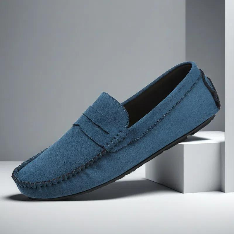 Designer Leather Casual Shoes for Men, High Quality Fashion Comfortable Loafers Flats, Big Size Driving Moccasins Footwear