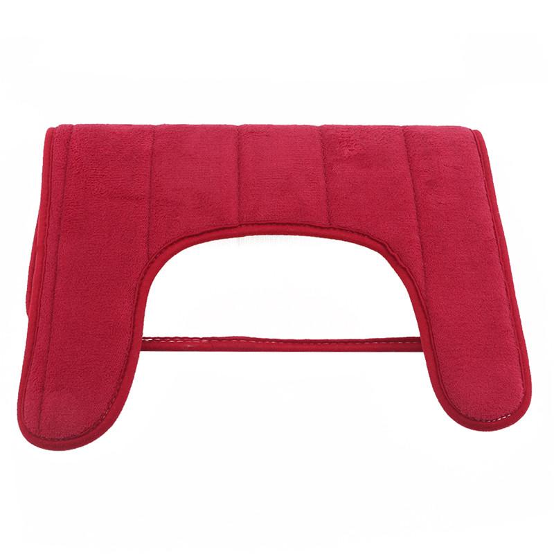 1 шт. Новый коврик для унитаза в туалете, U-образный напольный коврик, водонепроницаемый коврик для ванной комнаты, впитывающий воду, противоскользящий коврик