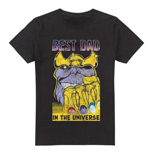 Avengers Mens Best Dad Universe Thanos T-Shirt