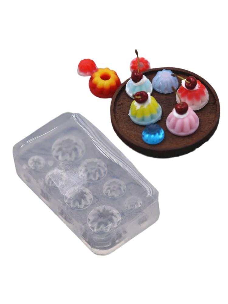 Маленькая форма для пудинга, миниатюрная форма для игры в пищу, формы для эпоксидной смолы для приготовления пищи, силиконовая форма для выпечки