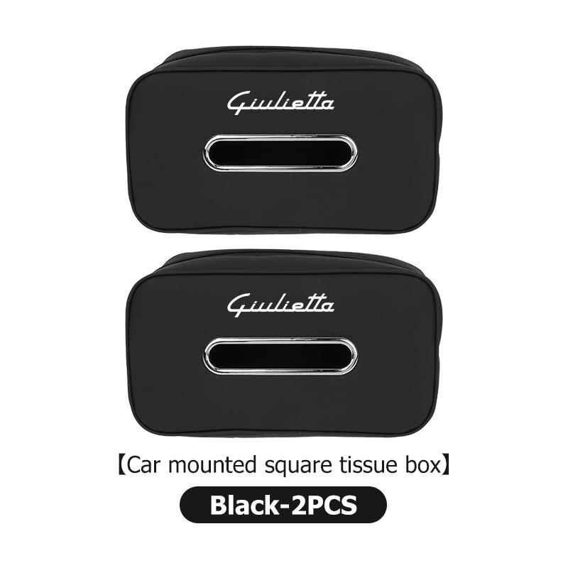 QWAKL1 2026 Hot Alfa Romeo Car Center Console Armrest Box Tissue Box Paper Towel Storage Bag For Alfa Romeo Giulia 147 Mito 156 159 166