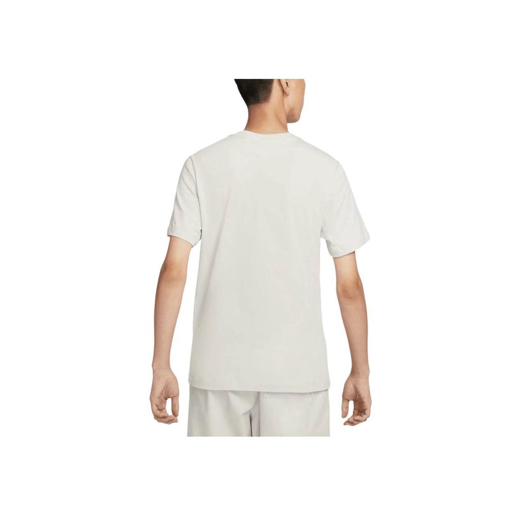 Nike Мягкая дышащая футболка с круглым вырезом и коротким рукавом с вышитым логотипом, мужские топы Light-Bone BV0508-072