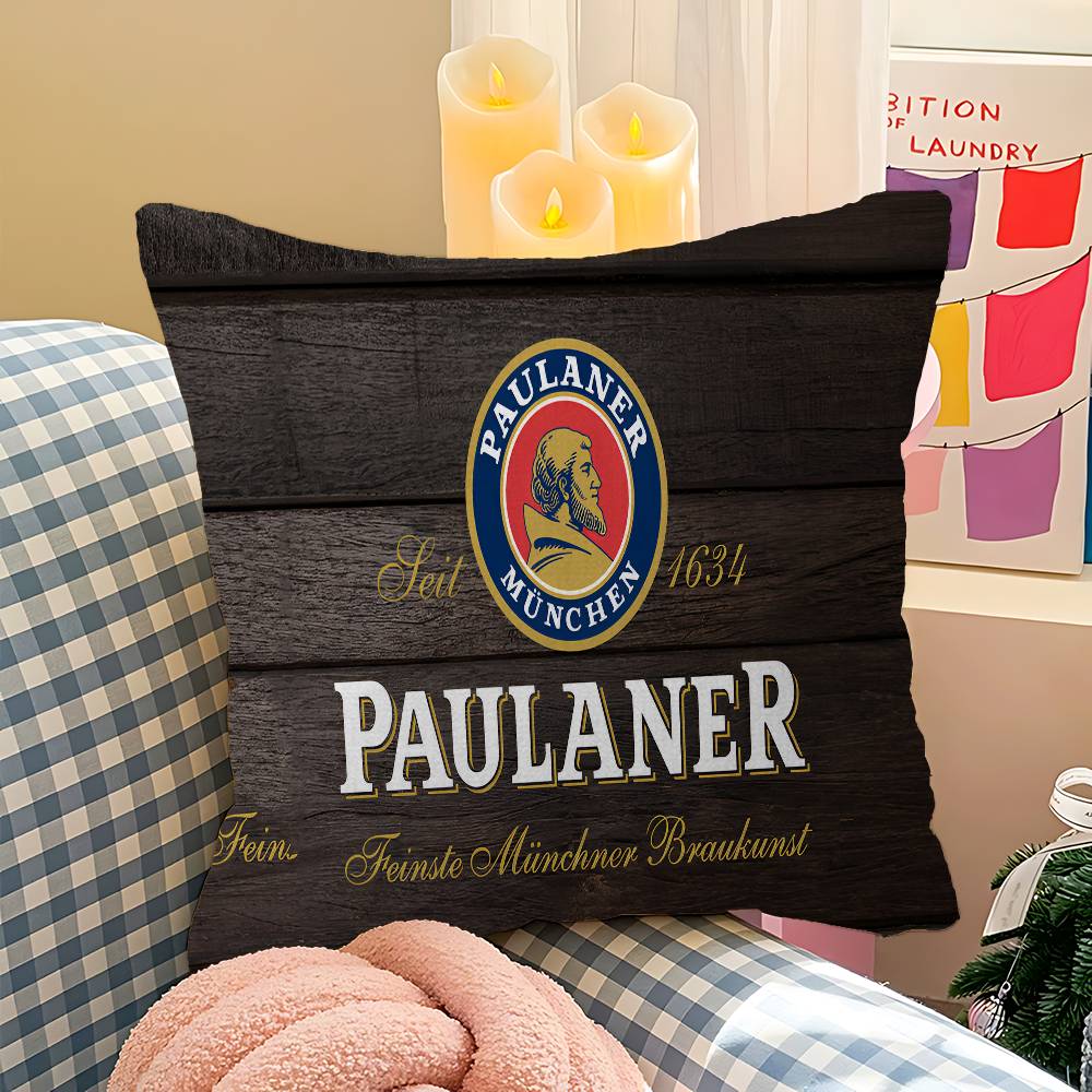 Немецкое пиво Paulaners Персонализированная наволочка Детская спальня Декор для дикой вечеринки Наволочка kid День рождения Душ Подарок